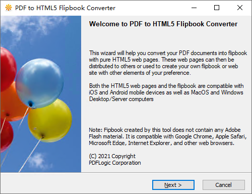 PDF to HTML5 Flip Book Converter